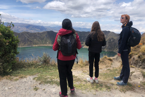 Guided one-day hike around Quilotoa crater with breathtaking turquoise lagoon views.